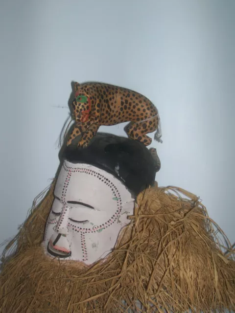 Mask Suku Coloured And Painted African Art Africaon Arte Africa