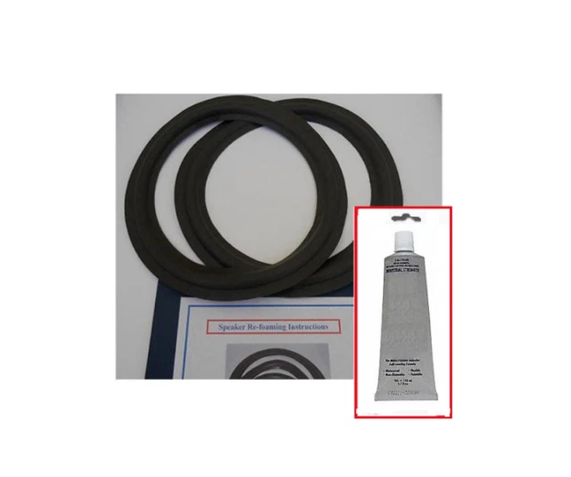 12& FOAM SPEAKER Subwoofer Surrounds Repair Kit Boston Acoustic