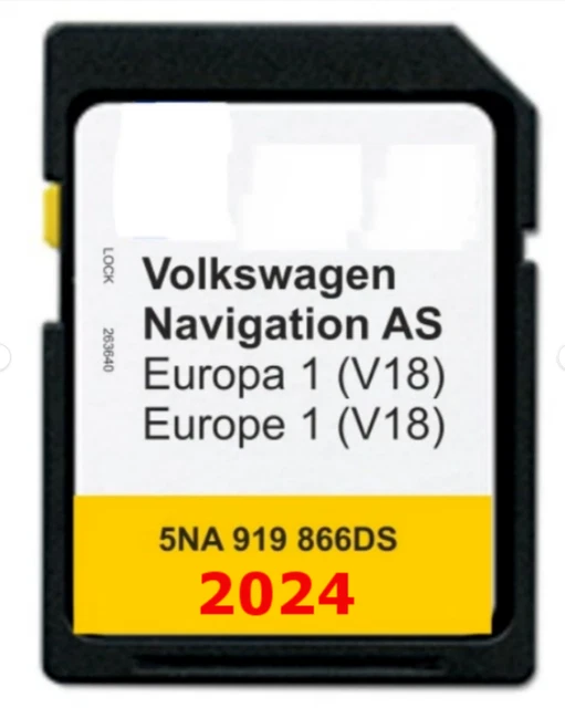 NEUESTE MAP KARTE VW Volkswagen 2023-2024 DE EUROPA EUR 49,00 - PicClick DE