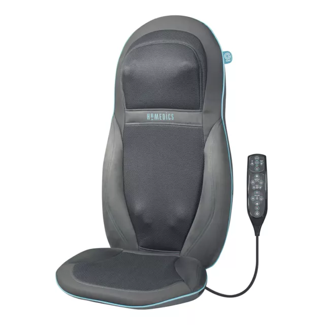 HoMedics Massage Chair Electric Back Massager with Heat, Rolling   Vibration