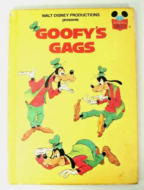Goofy's Gags Disney's Wonderful World of Reading Book Club Vintage 1974