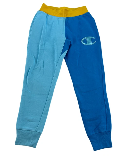 Champion Reverse Weave Colorblock Joggers Sweatpants Drawstring Logo Mens Sz Med