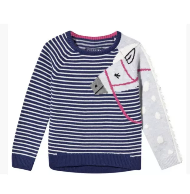 Maglione a righe LITTLE JOULES Gee Gee HORSE 9/10 solo indossato un paio di volte