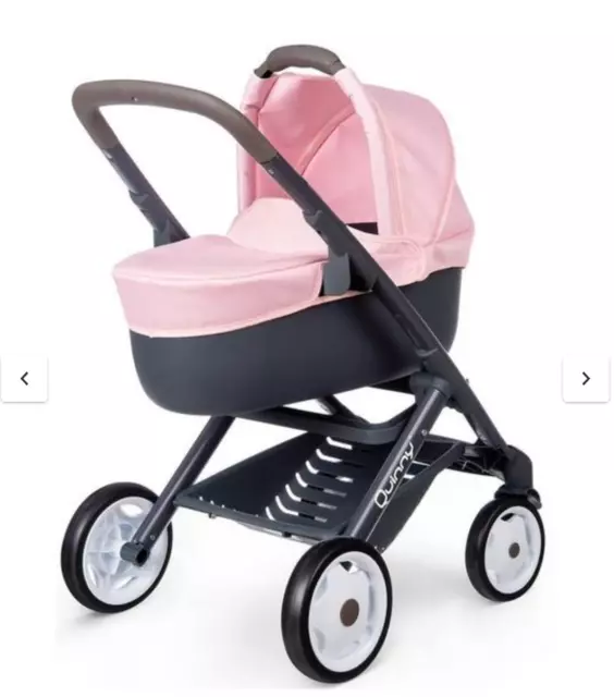 Maxi-Cosi Quinny Removable Seat Dolls Pram From Smoby Pink 3+ - LANCS