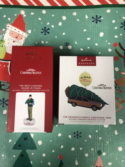 Hallmark  Best Looking House In Town & Griswold Family Christmas Tree Ornaments