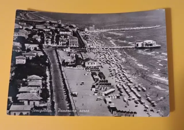 Cartolina Antica Senigallia Panorama Aereo Viagg