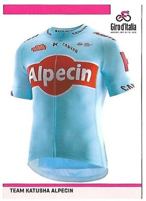 Figurine Panini 101 Giro d'Italia 2018 n.259 Goncalves Team Katusha Alpecin 