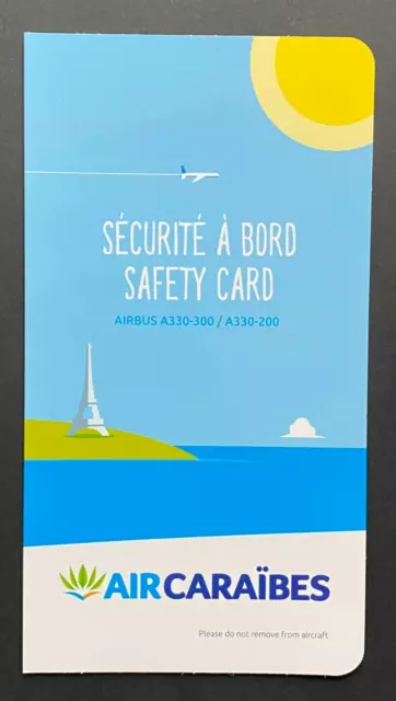 Air Caraibes Airbus A330-300 / A330-200 Safety Card - 6/18