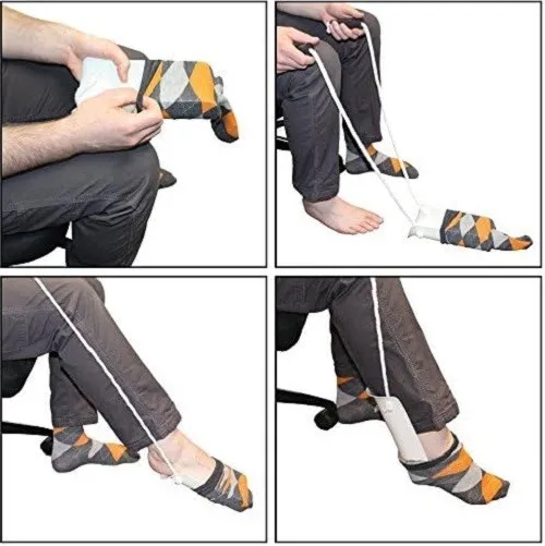 Ayuda para calcetines Medias Ayuda para pies Calcetines Ayuda para poner Discapacidad Vestir Ayuda para ayudar Herramienta