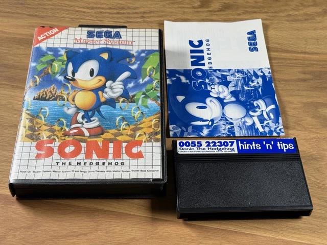 SONIC THE HEDGEHOG - Sega master system with hang tang £23.40 - PicClick UK