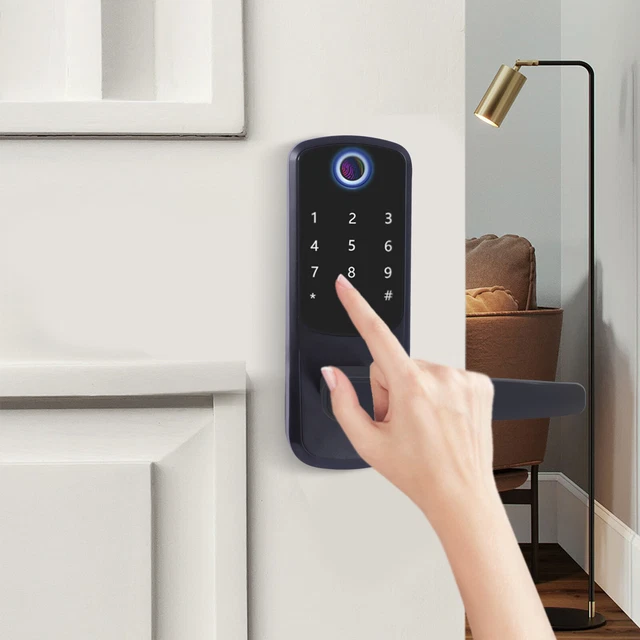 Biometric Fingerprint Lock Digital Keypad Keyless Entry Code Door Lock & Ic Card