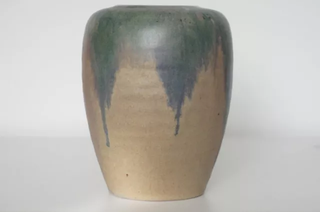 Upchurch Art Pottery Vase - Cascading Drip Glaze - c.1920 2