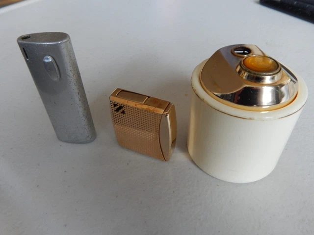 Rare Vintage Lighters  ( Job Lot 3 Colibri Lighters )