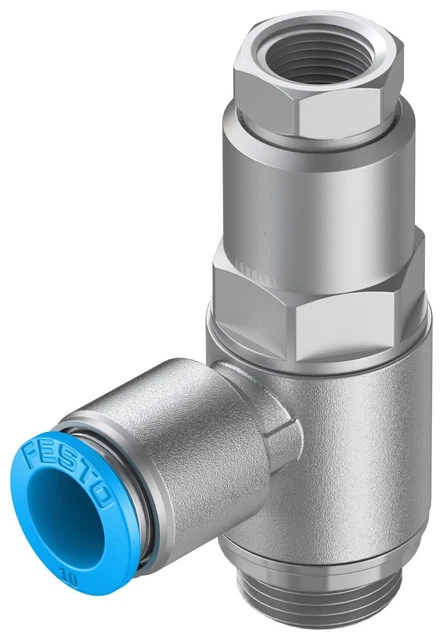 Festo 530044 Valvola pilota, sbloccabile, non ritorno, QS-10, G3/8, 890 l/min, 0,5 b