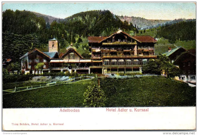 SUISSE - BERNE - ADELBODEN - hotel adler u kursaal