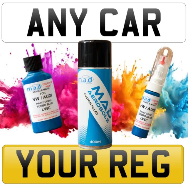 Touch Up Paint For FORD Mixed From Car Registration Reg Touch Up Pen/Brush 20ml