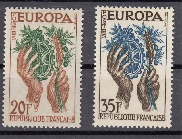 Frankreich, Europa 1957, MiNr. 1157/8, postfrisch