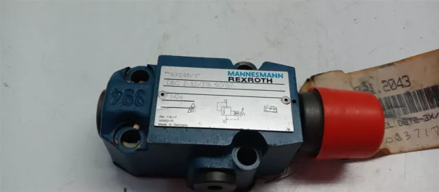 Rexroth DBC 2-52/315 SO187 DBT-3X/315 Hydraulic Relief Valve New Old Stock 2