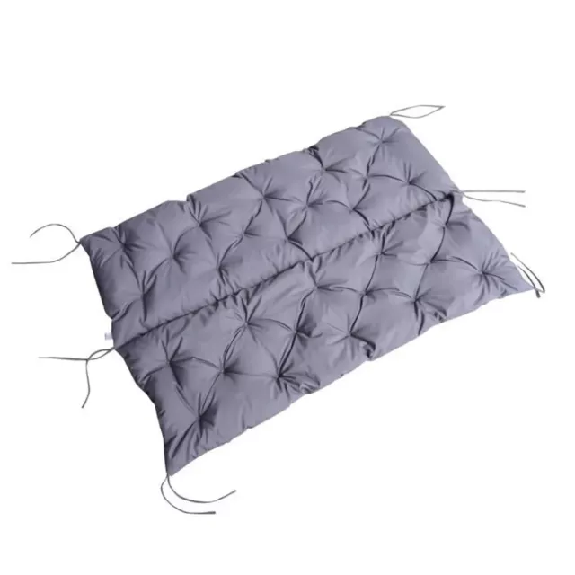 Coussin matelas assise dossier banc de jardin balancelle canapé 3 places Gris