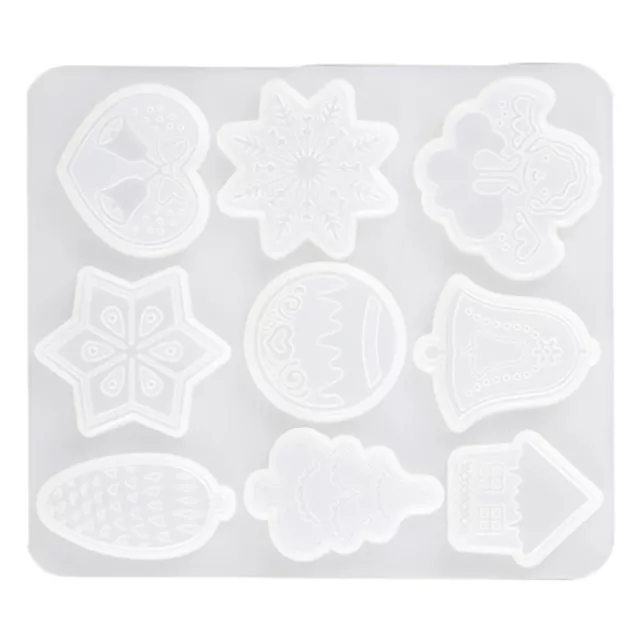 Christmas Stencils Silica Gel Resin Casting Molds Epoxy Crafts Tray