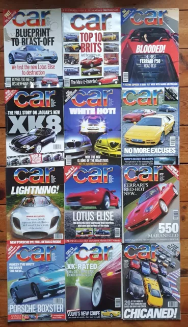 CAR Magazine - Complete Year - Jan-Dec 1996 - 12 Copies - Good Condition