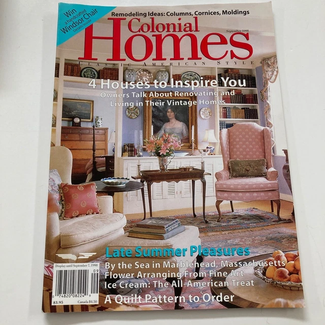 Colonial Homes Magazine September 1998 Quilting Wales Alabama Highway Genealogy Colonial Homes Magazine September 1998 Quilting Wales Alabama Highway Genealogy