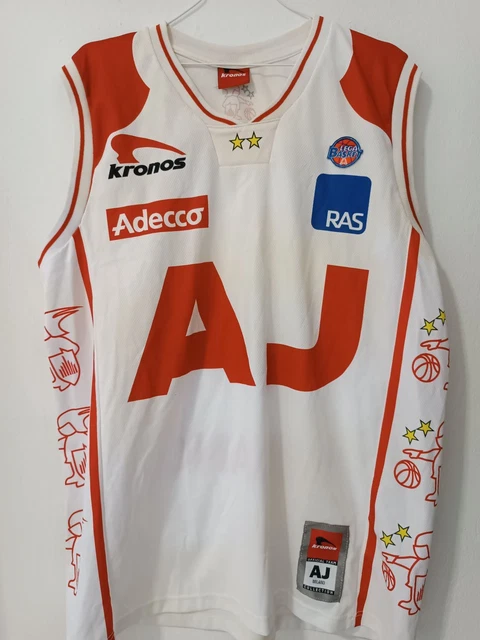 MAGLIA SHIRT MAILLOT CANOTTA BASKET SPORT ARMANI JEANS MILANO tg. L