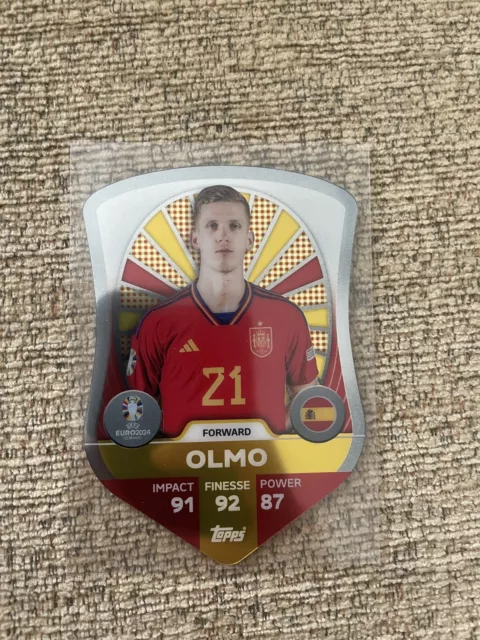 Match Attax Euro 2024 Dani Olmo Chrome Shield Card