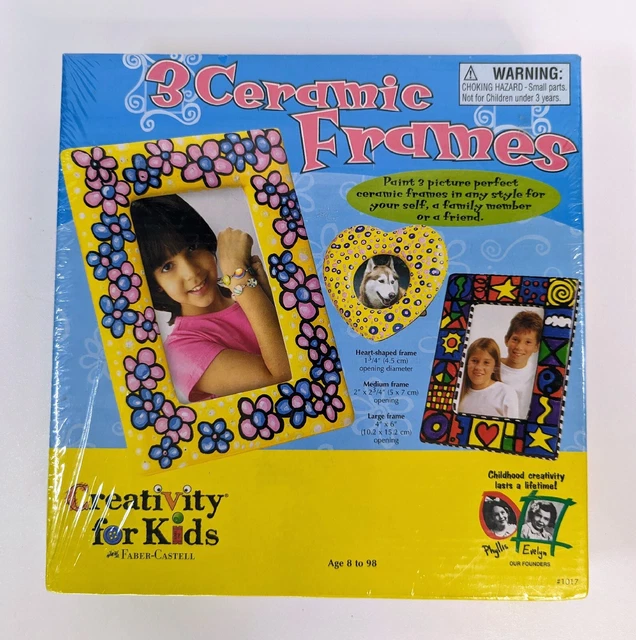 KIDS CRAFT KIT Paint Your Own Picture Frame DIY Art Creativity Learning