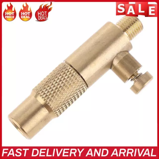 Brass Car Tire Inflator Valve Stem Connector Deflatable Extended Tire Inflator