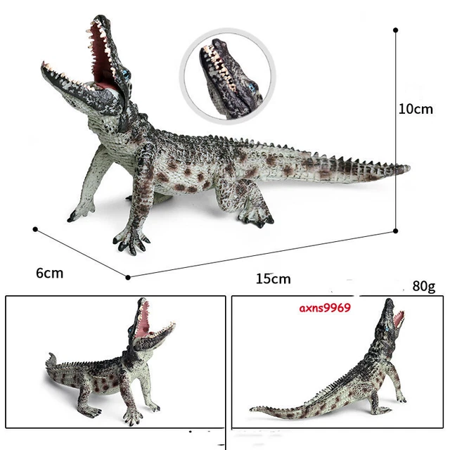 WILD LIFE JUNGLE Animal Figures Model Figurines Nile Crocodile Toy For