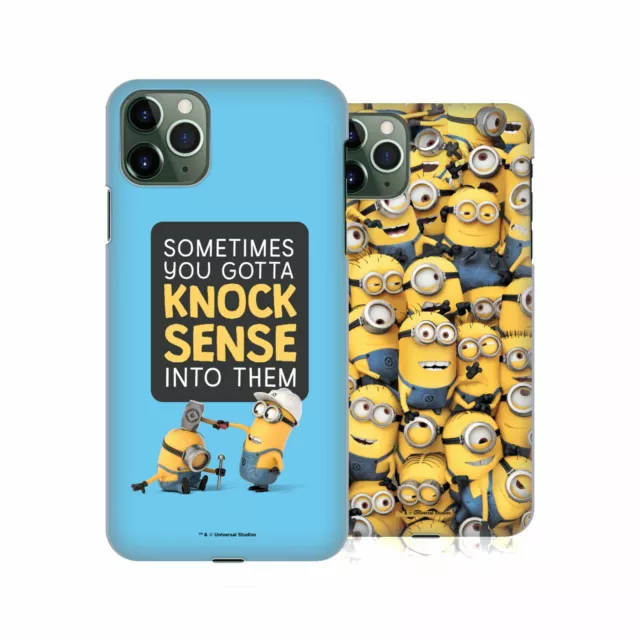 OFFICIAL DESPICABLE ME FUNNY MINIONS HARD BACK CASE FOR APPLE iPHONE PHONES