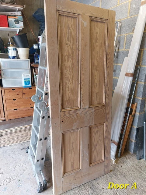 5x reclaimed internal doors - 4 panels *A,B,C now sold*