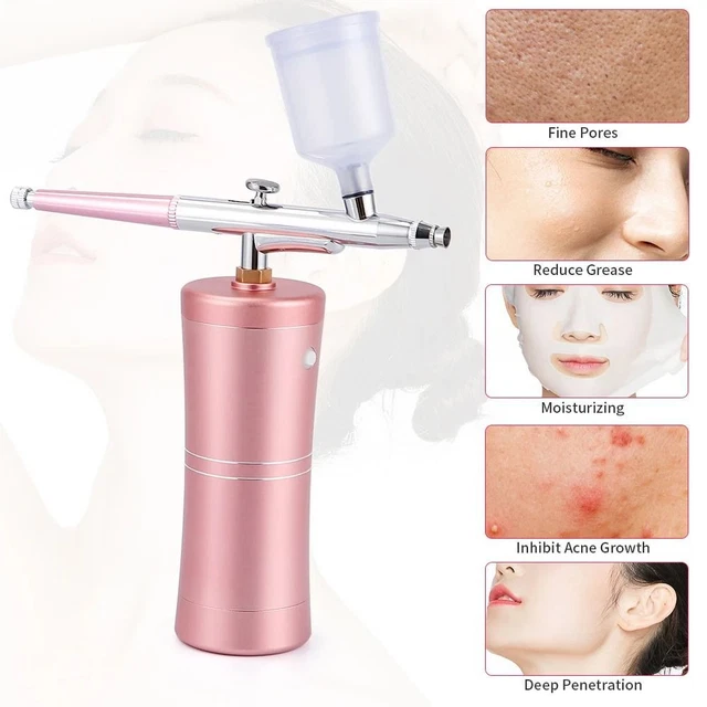 Hydrating Machine Water Oxygen Airbrush Compressor Kit Air Brush Sprayer Gun