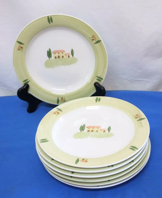 Vintage Farberware Spanish Grove Bread & Butter Dessert Plates 8"