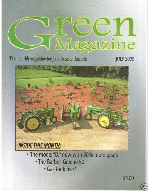 John Deere 3 speed unstyled Model D tractor 1934-1939 - Model 50 Barber-Greene