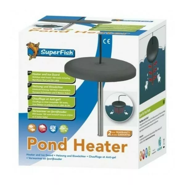 Superfish Pond Heater 150 Watts, Energy Efficient Pond Heater and Ice Guard