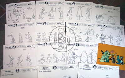 MONSTER TAILS ANIMATORS' MODEL SHEETS HANNA BARBERA Artist Reference ...