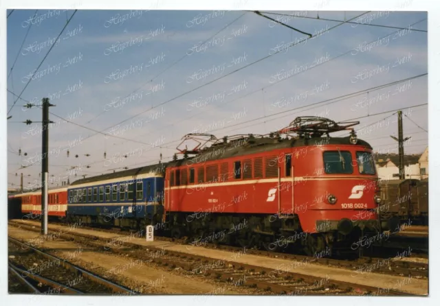PE Foto Eisenbahn ÖBB BBÖ E-Lok Elektrolok 1018.002 Penzing Wien (A443)