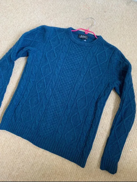 APC Jumper 100% Lambswool XS Extra Small Vintage A.P.C. Sweatshirt Sweater Wool