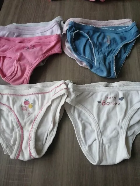 12 ANS 1LOT de 7 CULOTTES fille PETIT BATEAU 100 coton EUR 8 00