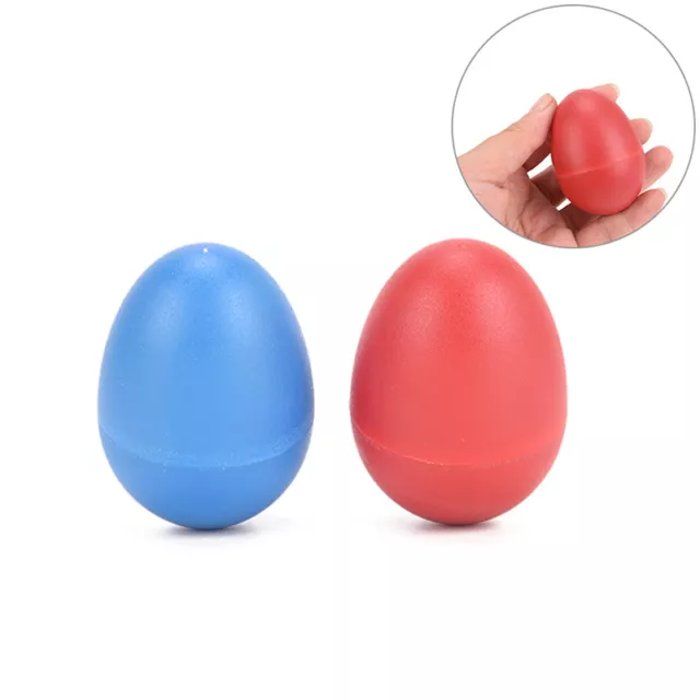 2pcs/lot plastic egg maraca rattles shaker percussion kid musical toy A'EL