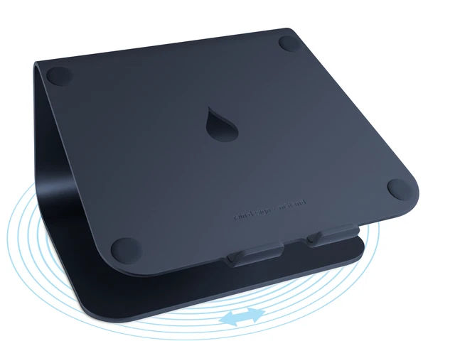 Rain Design 10091 Mstand360 Laptop Stand With 360stnd Swivel Base Midnight