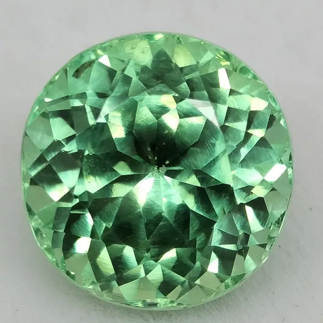11.01Ct Natural Green Sapphire Round Extremely Rare Certified Gemstone SEE VIDEO