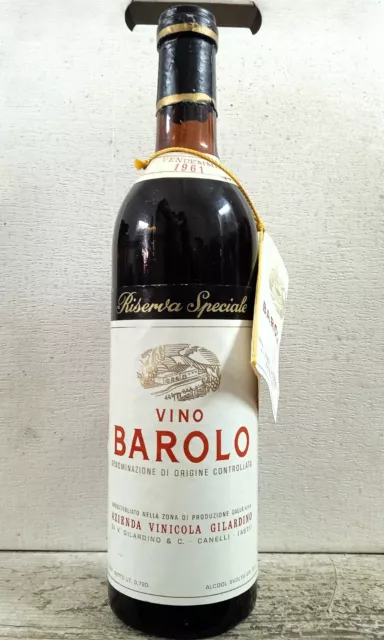 1 Bt. Barolo Riserva Speciale Azienda Vinicola Gilardino (N° 003768) 1961 rarità