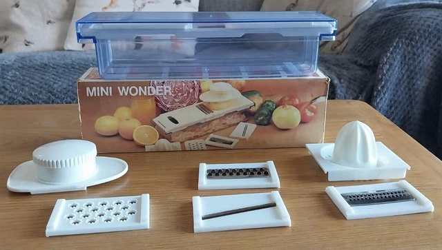 VINTAGE MINI WONDER MULTI TOOL : Slicer, Grater, Shredder, Parer, Juicer