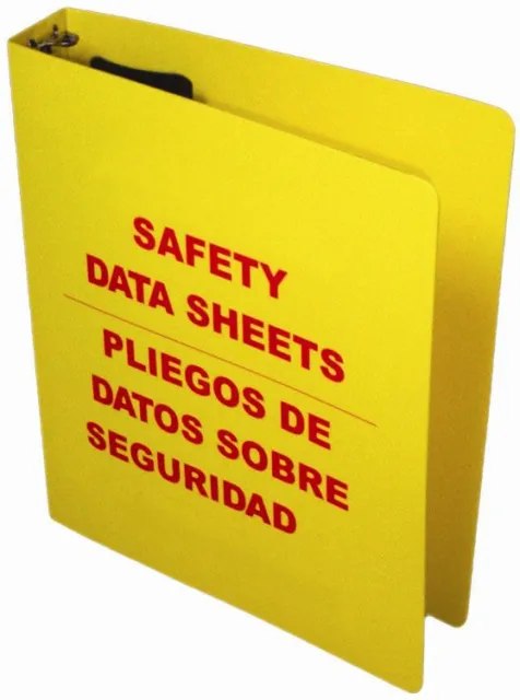 OSHA Right To Know 1.5"  Bilingual Safety Data Sheet Binder (MSDS Binder)
