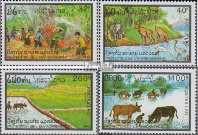 Laos 1374-1377 (kompl.Ausg.) postfrisch 1993 Umweltschutz