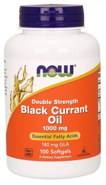 NOW Foods  Black Currant Oil, 1000mg  - 100 softgels  Free P&P