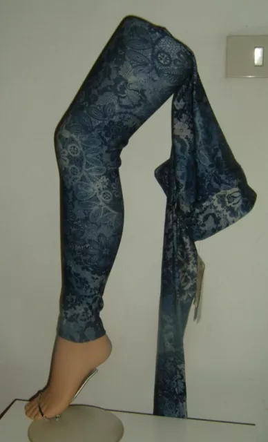 Calzedonia Jeggings Leggings Modellante Shaping Push Up Blu Taglia S